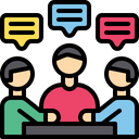 Meeting Discussion Team Meeting Icon