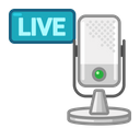 Mic Live Podcast Voice Icon