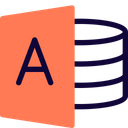 Microsoft Access Technology Logo Social Media Logo Icon