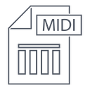 Midi Midi Sound Icon