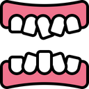 Misplace Teeth Teeth Structure Born Teeth Icon