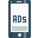 Mobile, Ads, Advertising, Commercial, Marketing, Poster, Bottomofpage Icon