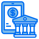 Smartphone Banking Finance Icon
