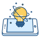 Mobile, Concept, Innovation, Idea, Think, Startup, Light, Innovate Icon