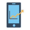 Mobile Marketing Growth Icon