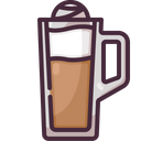 Mocha Coffee Cup Cold Drink Icon