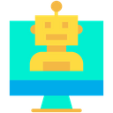 Monitor Robot Icon