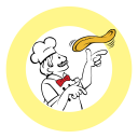 Mr Pizza Logo Icon