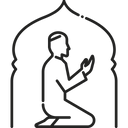 Prayer Mosque Arabian Icon