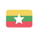 Myanmar Flag Country Icon