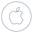 Apple Neon Line Icon