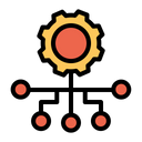 Network Settings Network Configuration Cogwheel Icon