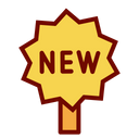 New Items Sign Tag Icon