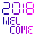 New Year Day Welcome Icon