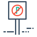 No Parking Sign Icon