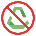 No Recyclable Icon