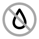 No Water Warning Prohibition Icon