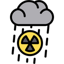 Nuclear Pollution Acid Rain Chemical Rain Icon