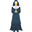 Nun Christian Mother Virgin Mary Icon