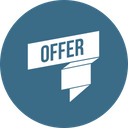 Offer Ribbon Discount Icon