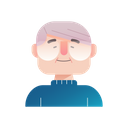 Old Man Grandfather Avatar Icon