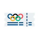 Olympic Entry Ticket Icon