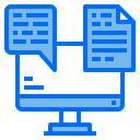 Data Chat Monitor Icon