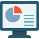 Online Graph Infographic Pie Chart Icon