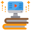 Computer Book Elearning Icon