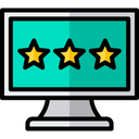 Online Rating Stars Icon