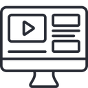 Online Video Streaming Online Video Video Streaming Icon