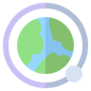 Orbit Moon Earth Icon
