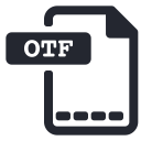 Otf File Font Icon