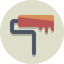 Roller Color Paint Icon