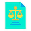 Court Paper Justice Paper Equality Paper Icon