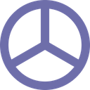 Hippy Peace Symbol Icon