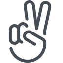 Peace Symbol Hand Peace Fingers Icon