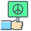 Peaceful Board Peace Symbol Icon