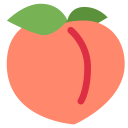 Peach Fruit Emoj Icon