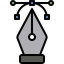 Pen Tool Anchor Drawing Icon