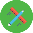 Pencil Ruler Design Icon