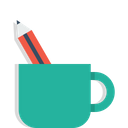 Pencil Ruler Mug Icon