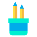 Pencil Pencil Case Stationary Icon