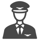 Pilot Aviator Flight Attendant Icon