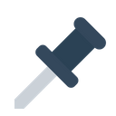 Pin, Mark, Attach, Joint, Point, Stick Icon