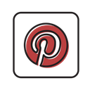 Pinterest Share Media Icon