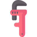 Pipe Wrench Adjustable Wrench Construction And Tools Icon