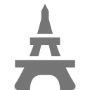Places Eiffel Tower Icon