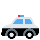 Police Car Patroling Icon
