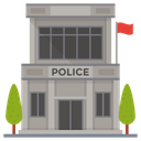 Police Station Architecture City Building Icon